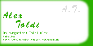 alex toldi business card